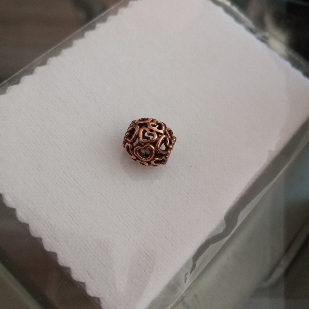Pandora Hearts All Over Charm Rose Gold